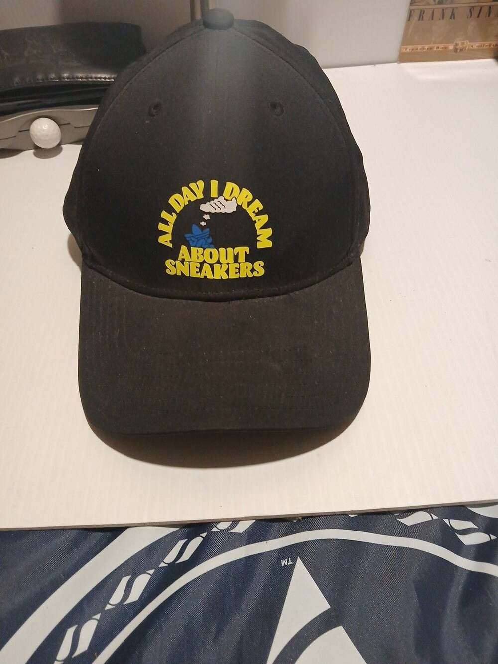 Adidas All Day I Dream About Sneakers OSFM Black Hat Cap